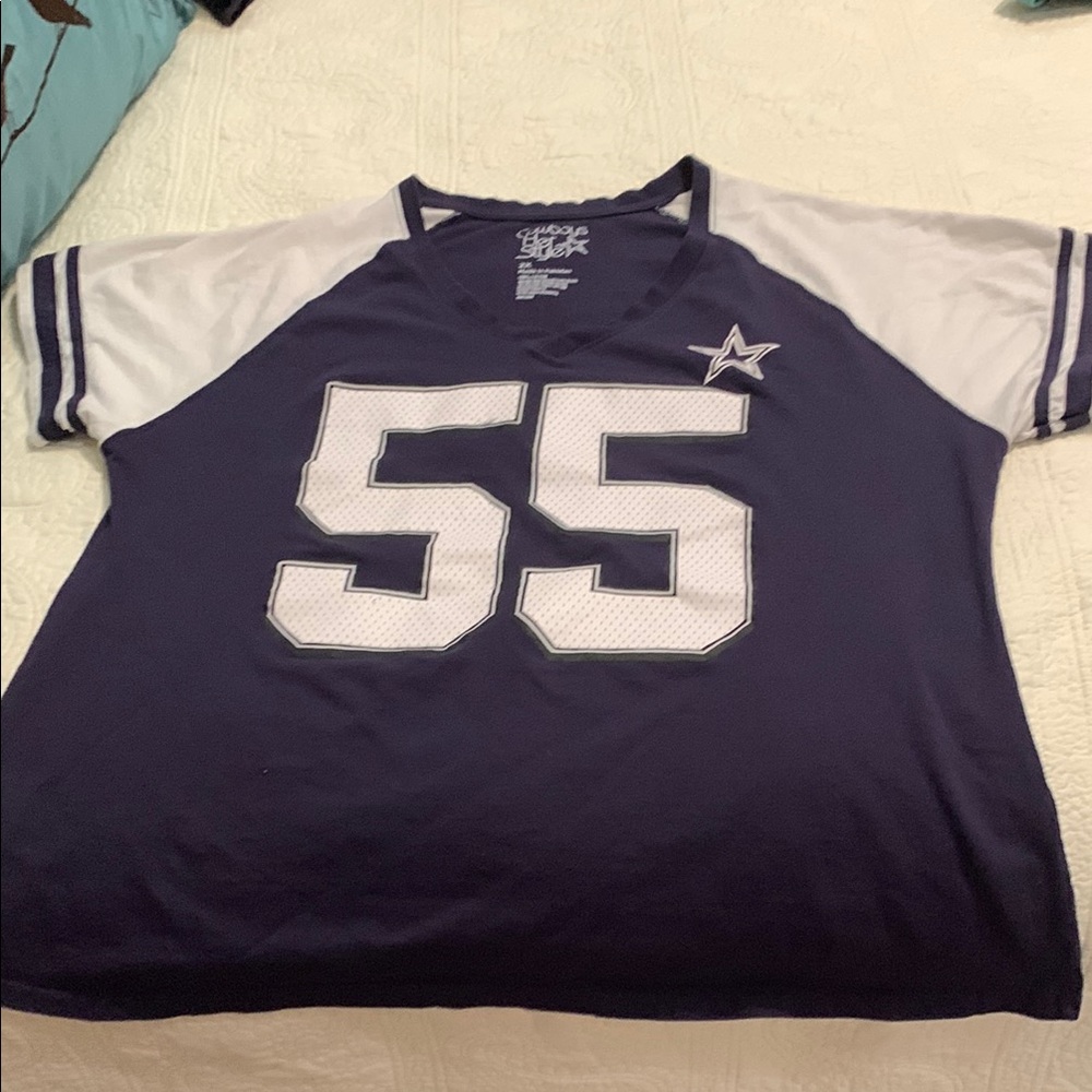 Women's Dallas Cowboys Leighton Vander Esch Nike Navy Alternate Game Jersey 2X